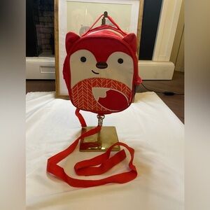 Skip Hop zoo red fox toddler backpack with leash